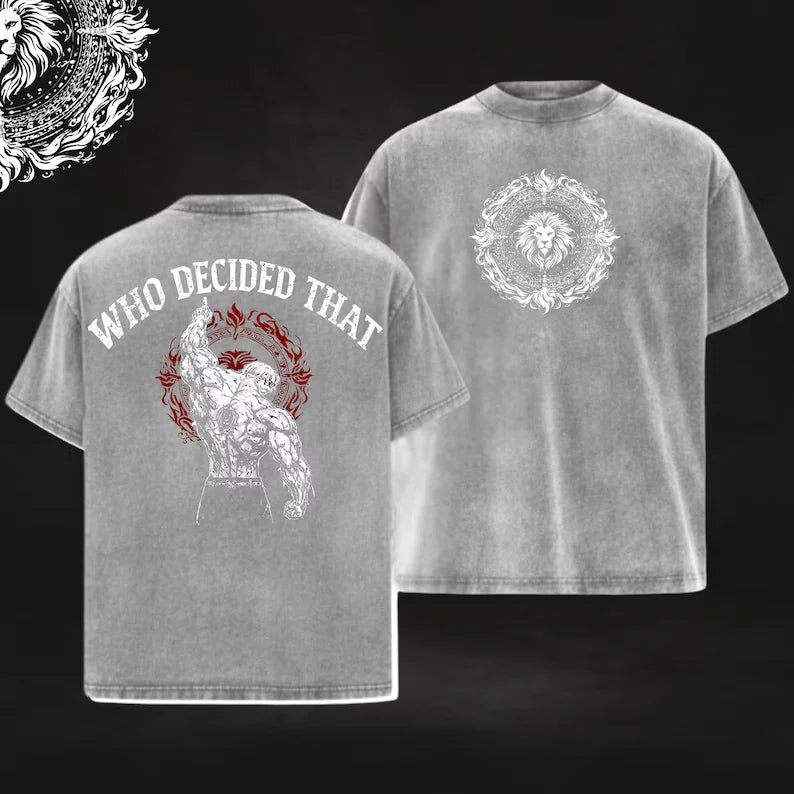 Anime The Seven Deadly Sins Escanor Printed Tee Men Women Washed Cotton T-shirts Short Sleeve Vintage T Shirt Harajuku Tshirt