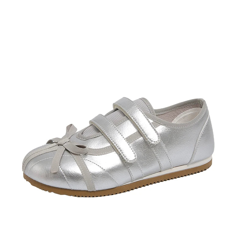 Flats Women Ballet Dance Shoes Walking Spring Cozy Sport Shoes Woman 2025 Fashion New Designer Sneakers Brand Zapatos De Mujer