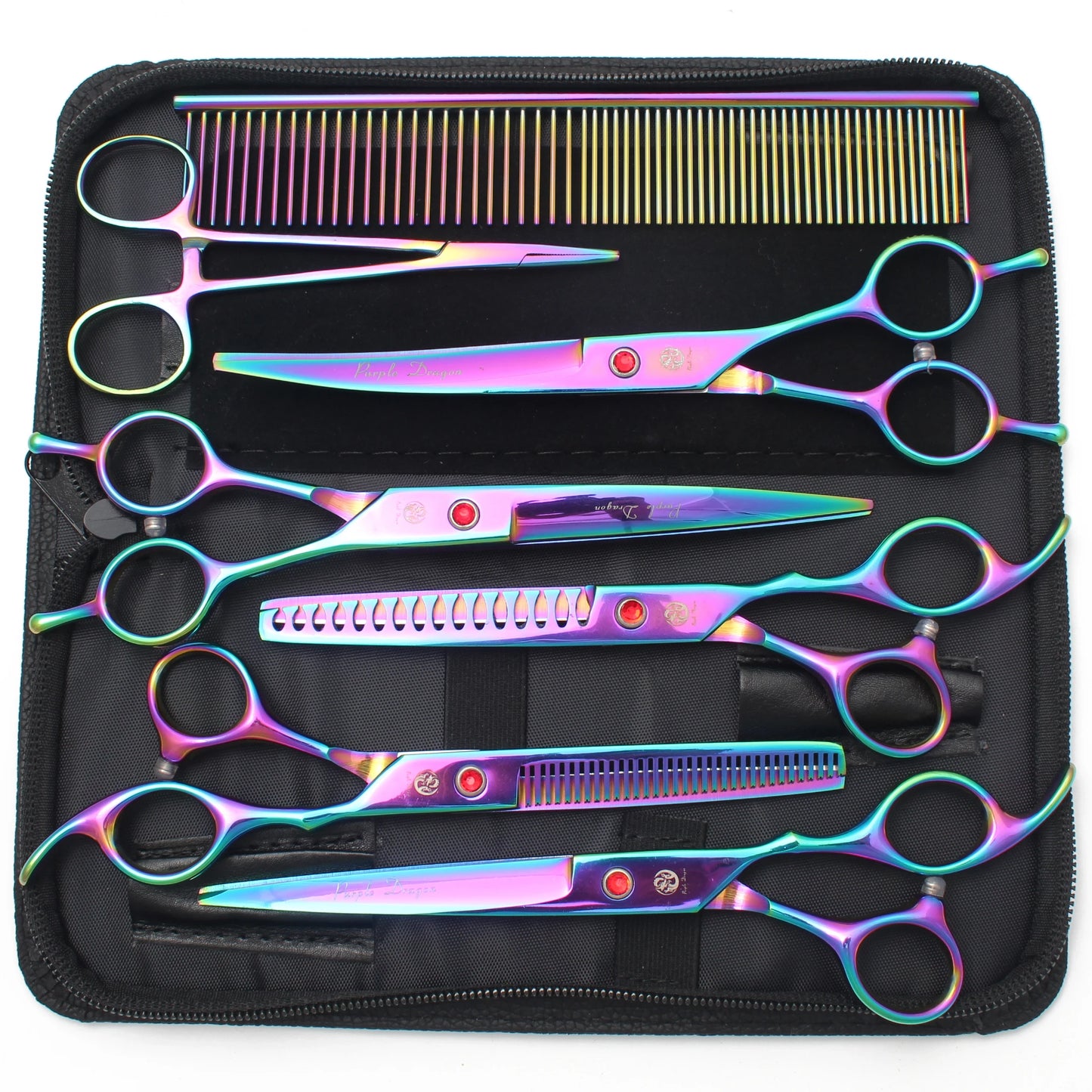 Pet Grooming Scissors Set - Professional Dog & Cat Grooming, Stainless Steel, Sharp, Multi-Piece, Ergonomic Handle, Durable Trim