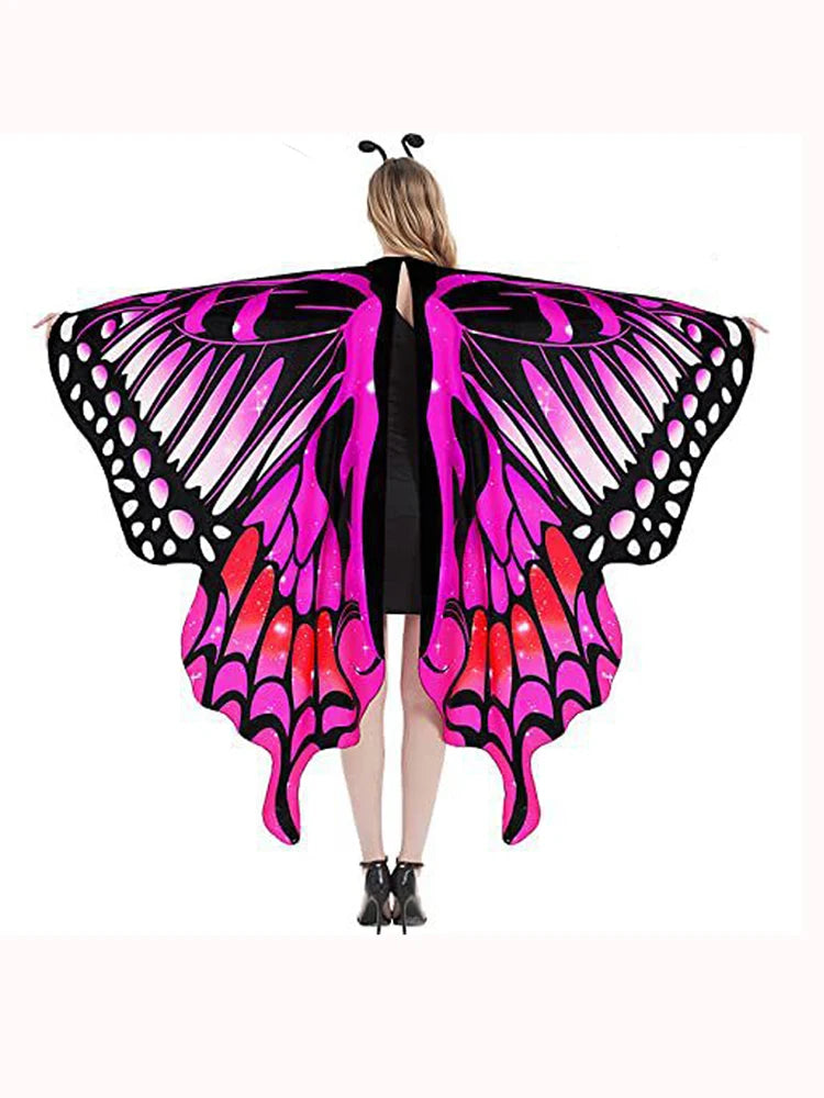 2025 Halloween Costumes Cosplay Butterfly Cloak Girls Women Dance Performance Dress Cloak