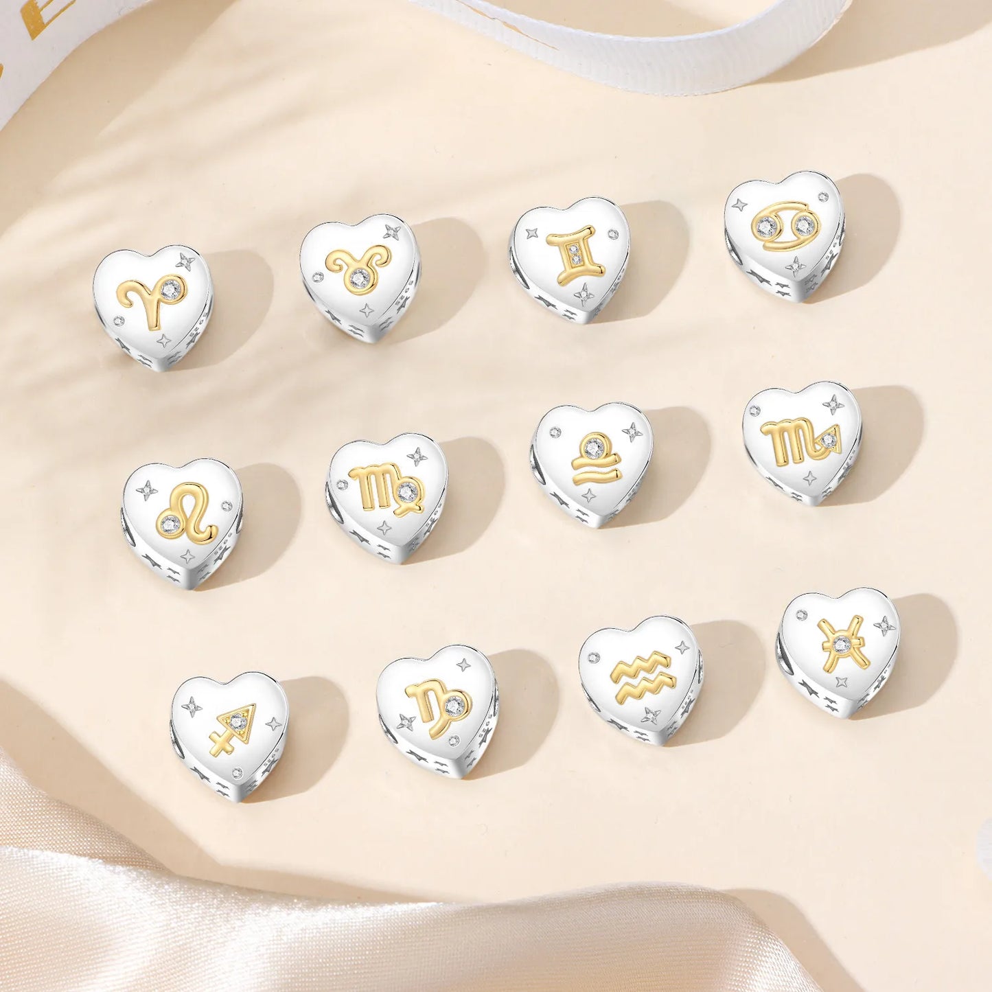 Hot Sale 925 Sterling Silver 12 Constellation Charm Beads Fit 3mm Original Bracelet Necklace Fashion Jewelry Birthday Gifts 2026