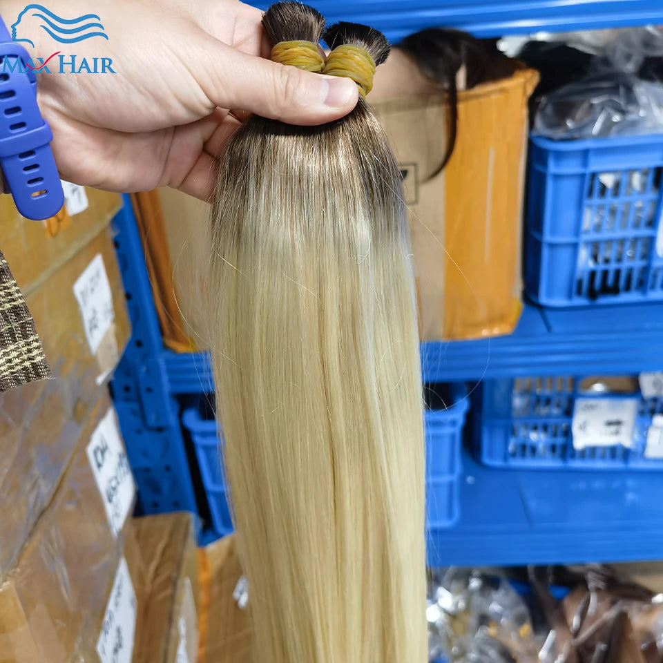 Human Hair Bulk No Weft Virgin Remy Hair Vietnamese Hair Straight Hair Bulk Real Natural Hair No Weft For Braiding Wholesale