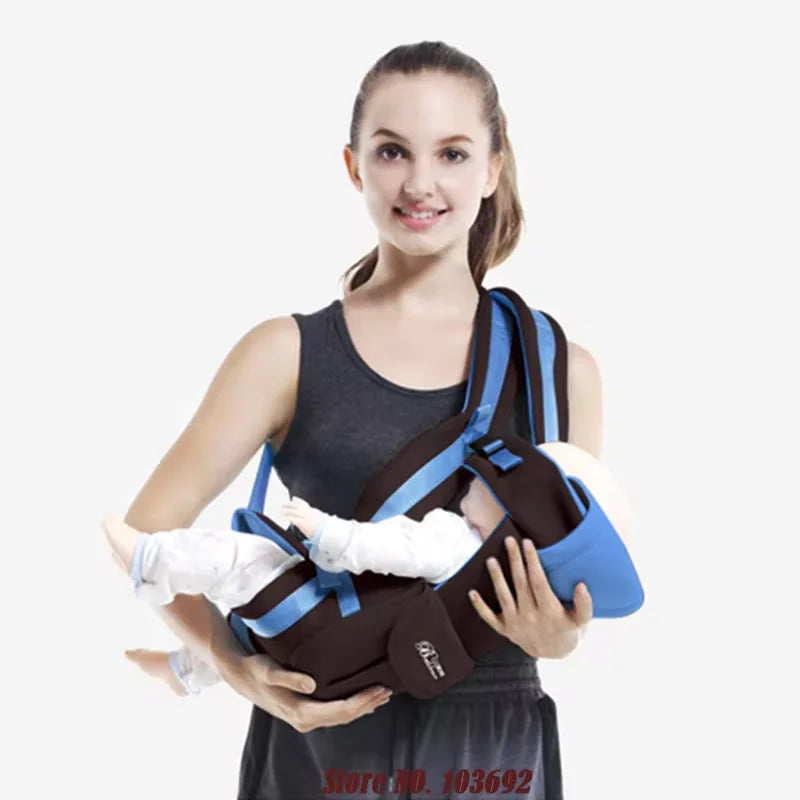 Baby Sling Carrier, 4-in-1 Ergonomic Baby Backpack Carrier, Easily Adjustable Baby Carrier Newborn to Toddler