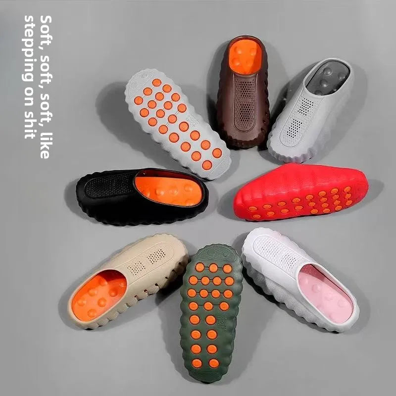 Unisex  Slippers, Ultra Soft EVA Non-Slip House Shoes with Massage Sole, Breathable Closed Toe Slides for Indoor Outdoor