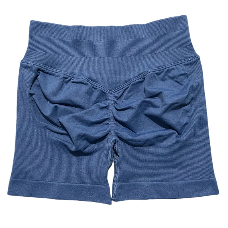 HISTELLO Sports Shorts 4.5‘’ High Waist Women Yoga Workout Shorts Seamless Leggings Stretch Fitness Sweatpants Gym Short