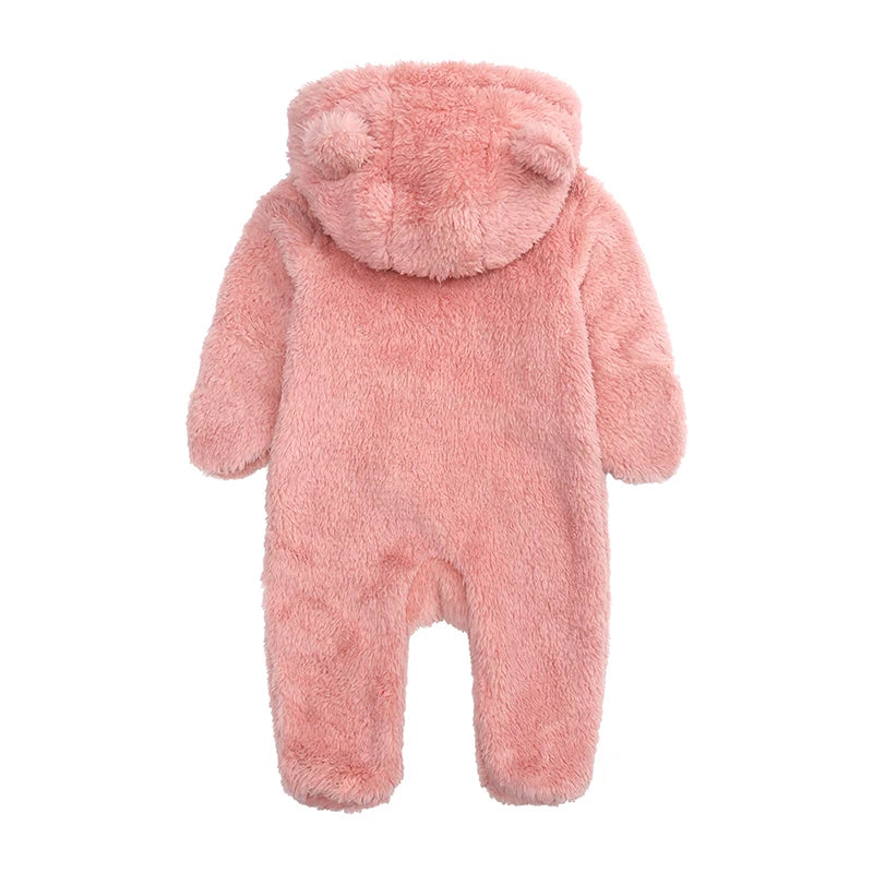 New Arrivals Toddler Baby Clothes Romper Boys Girls Pajamas For Kids Fleece Warm Hooded Overalls Infant Jumpsuit Newborn Outfits