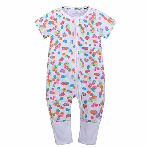 0-3years Baby Rompers Newborn Clothes Short Sleeve Infant Printing Pajamas Cotton Soft Boys Girls Jumpsuit Costume Body Suit