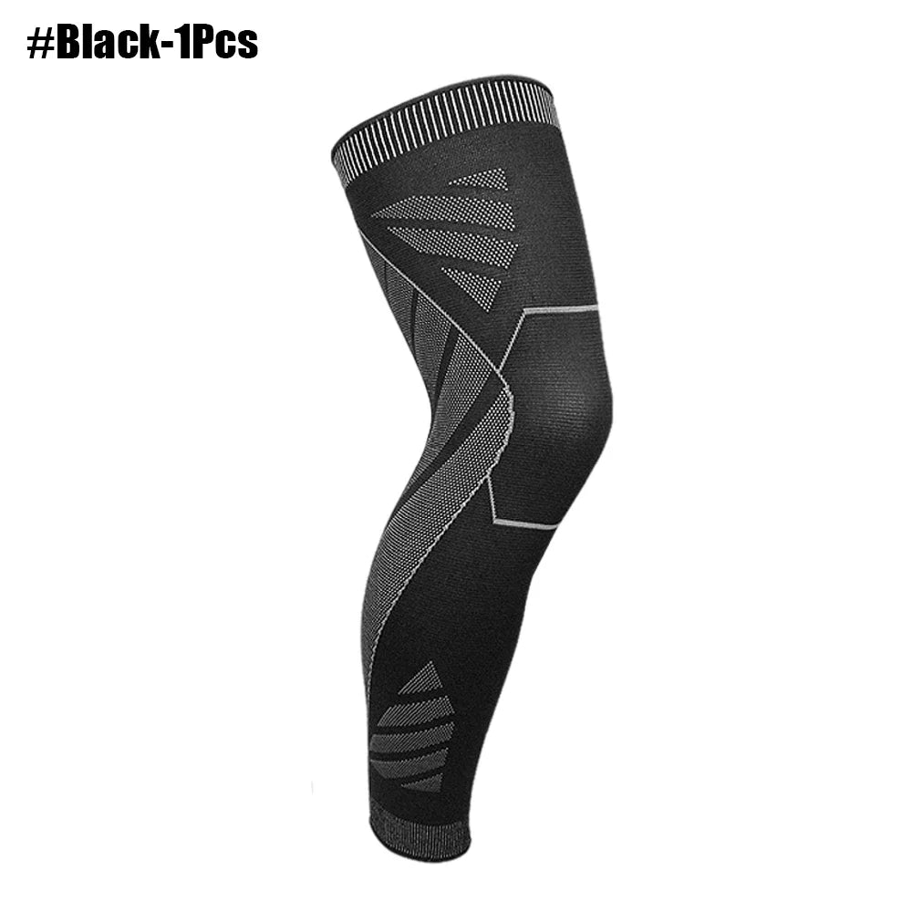 1/2Pcs Sport Full Leg Compression Sleeves Knee Brace Support Protector for Weightlifting Arthritis Joint Pain Relief Muscle Tear