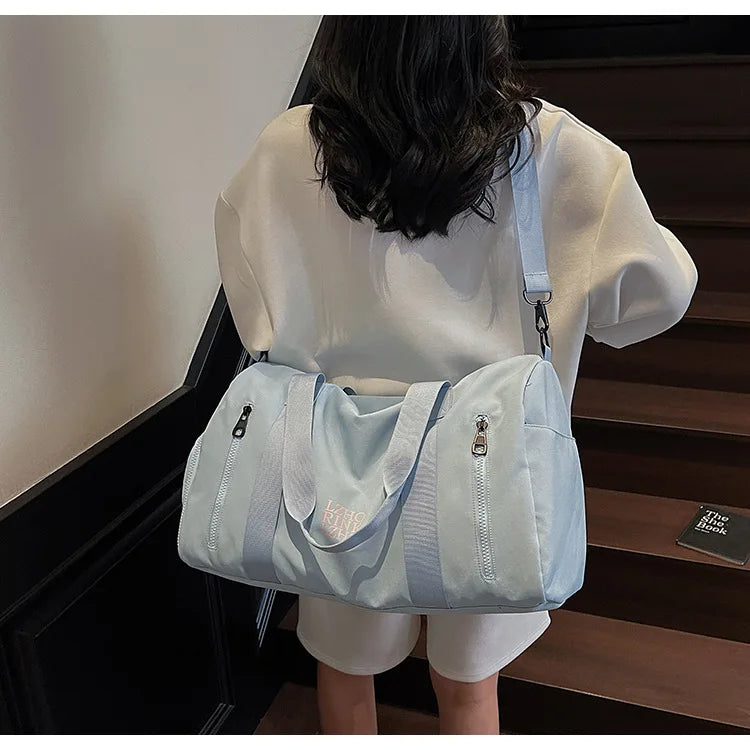 Fashion Travel Bags For Women Large Capacity Men's Sports Bag Waterproof Weekend Sac Voyage Female Messenger Bag Dry And Wet