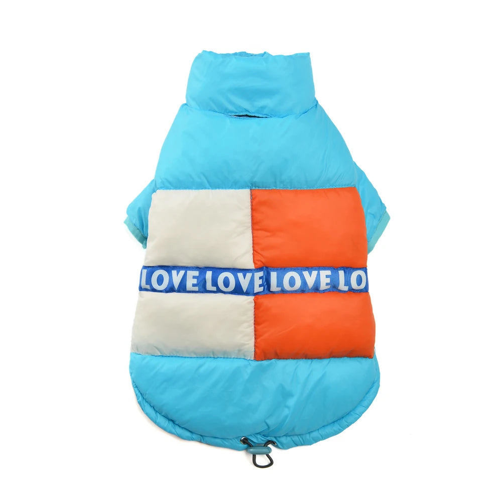 Waterproof Pet Dog Jacket Coat For Small Medium Dogs Cats Winter Windproof Puppy Clothes with Leash Hole Chihuahua Pug Costume