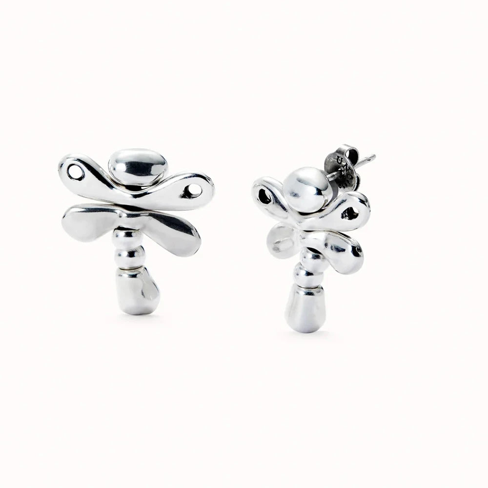 2025 fashion best-selling dragonfly minimalist earrings with a niche artistic retro personality