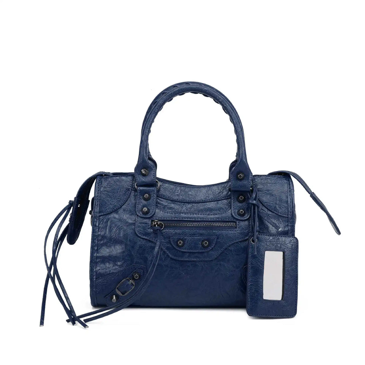 Luxury Designer City Motorcycle Shoulder Tote Bag for Women Large Capacity Autumn Winter Handbag Crossbody Stylish Women's Bag