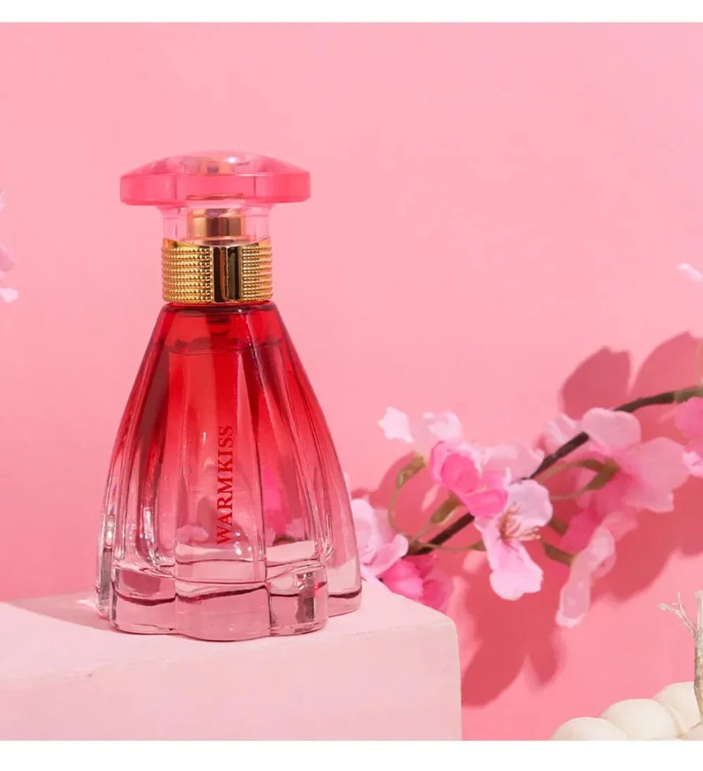 50ml WARMKISS Ladies Perfume Red Gradient Skirt Shape Bottle Long Lasting Sweet Floral Fruity Scent Valentine Dating Gift