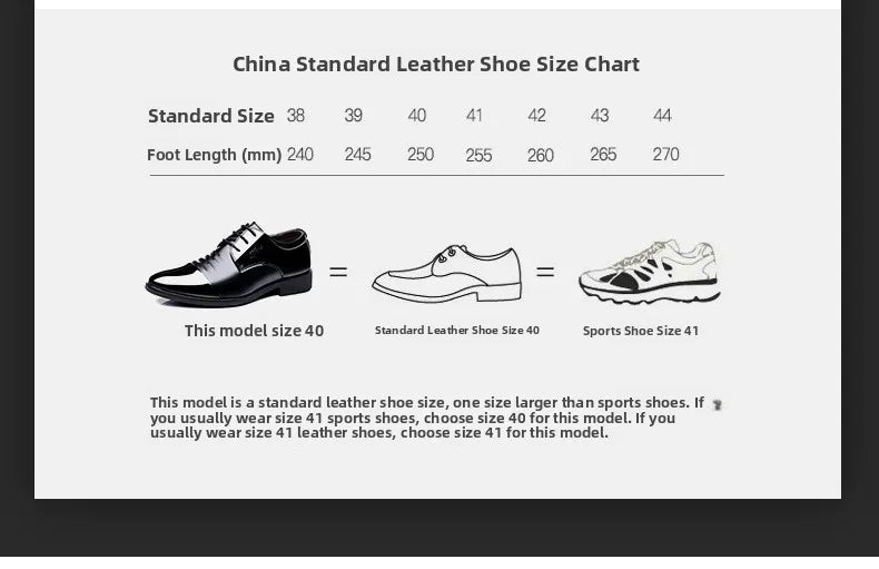 Glossy Leather Men's Shoes Casual Wedding High-Heeled Pointed-Toe Business Style British Leisure Men's Footwear