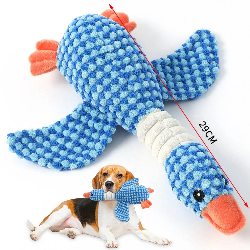 Pet Vocalizing Wild Goose Toy, Dog Chewable Teething Stick, Boredom Relieving Plush Doll, Small Dog Universal Product