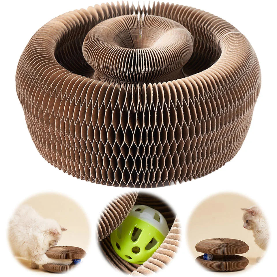Cat scratch board cat nest wear-resistant and anti fall cat toy self entertaining corrugated paper claw grinding board