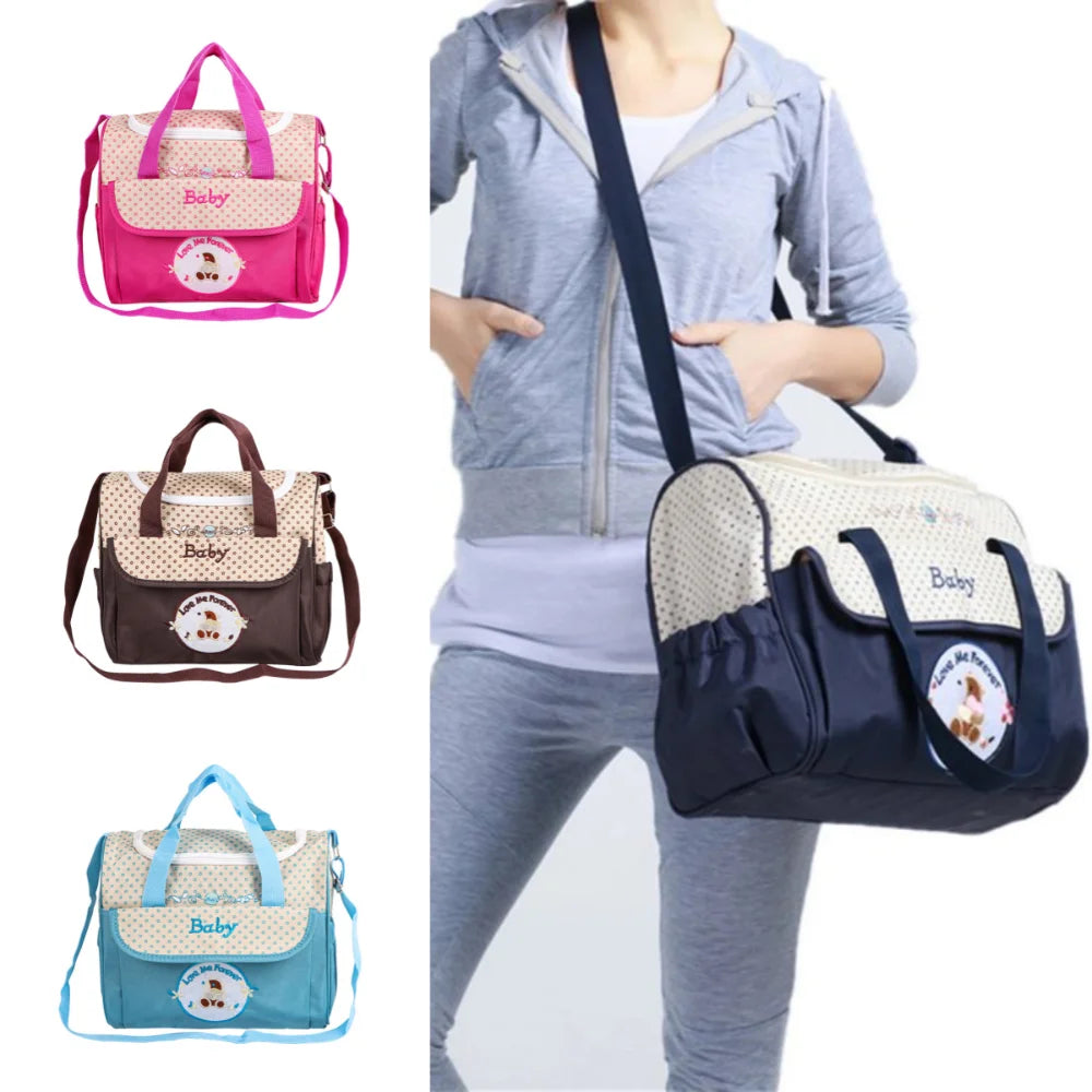 Storage Baby Diaper Bag Crossbody Multifunctional Mommy Maternity Packs Canvas Large Capacity Baby Stuff Nappy Bags Mother