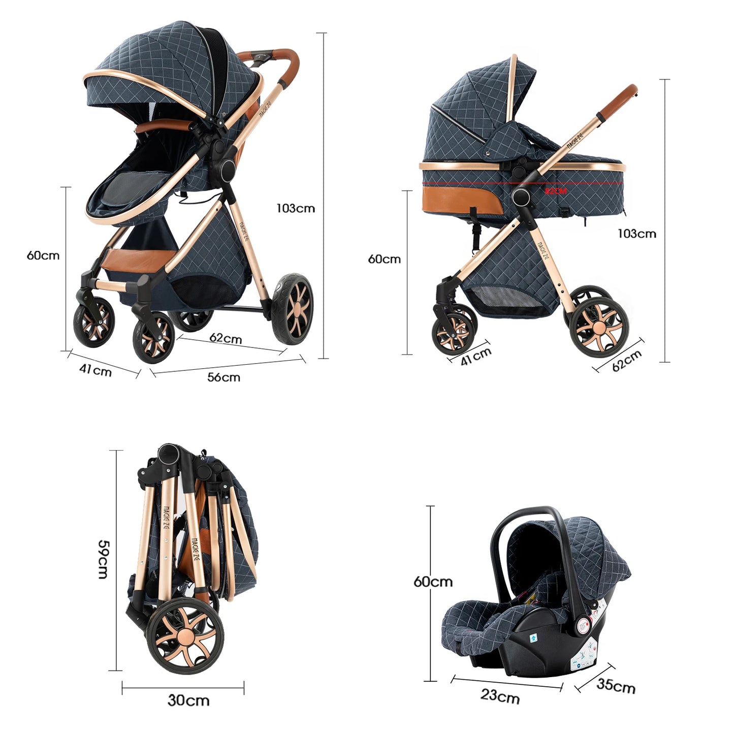 baby stroller infant car seat stroller 3 in 1 lightweight stroller travel system stroller newborn stroller bebe pram mother kids