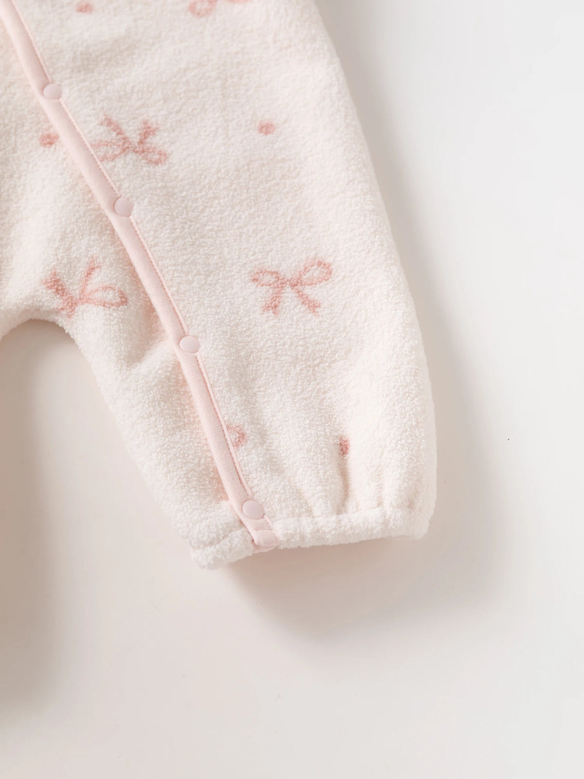 2026 Spring Newborn Baby Hooded Rompers Cute Bear Fleece Girls Jumpsuits Clothes for Toddler Infant