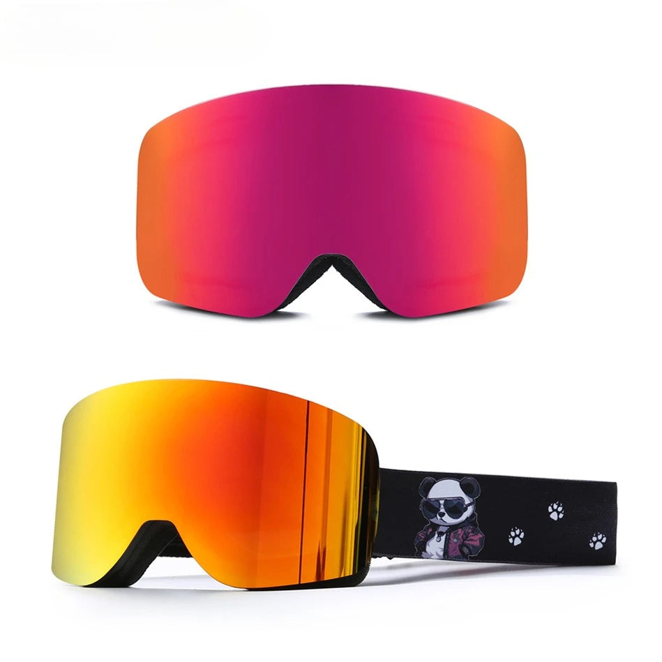 Double Layer UV400 Ski Goggles Anti-Fog Anti-UV UV400 REVO TPU Glasses Eyewear for Adult Skiing Outdoor Sports Snowboard Winter