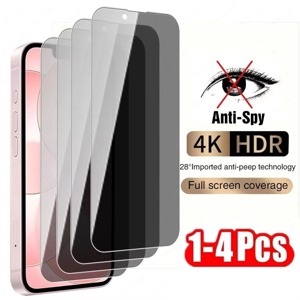 1-4PCS Privacy Tempered Glass For Redmi Note 15 Pro 5G 14 13 12 11 10 11S 10S 15C 14C 13C 12C 10C A3 Screen Protector Glass Film