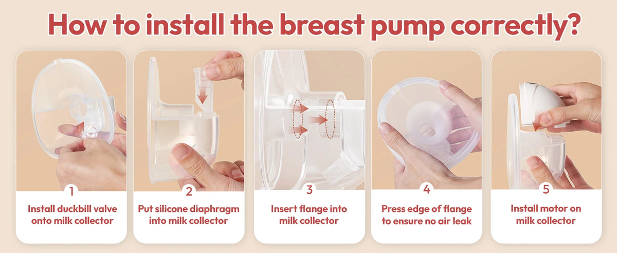NCVI 2Pack Wearable Breast Pump Hands‑Free,1500mAh Battery,Quiet LED Display,4 Modes 9 Levels,19/21/24mm Flanges for Nursing Mom