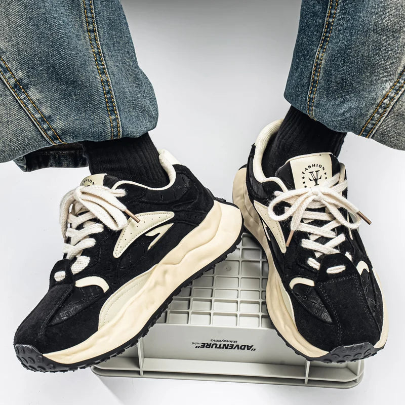 New Arrival Men's Casual Shoes PU Leather Sneakers Comfortable Tenis Masculino Outdoor Male Treking Footwear Travel Skate Shoes