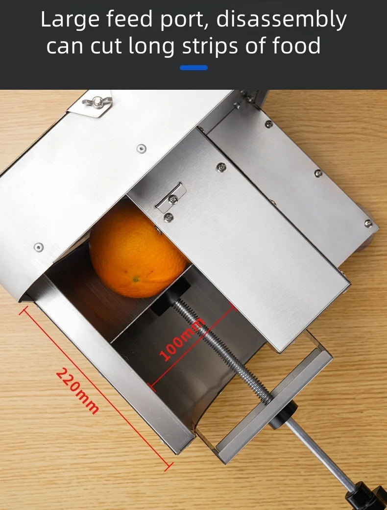 Electric Commercial Manual Slicer Cutting Fruit Machine Lemon Slicer Potato Carrot Ginger Slices Lotus Root Slices