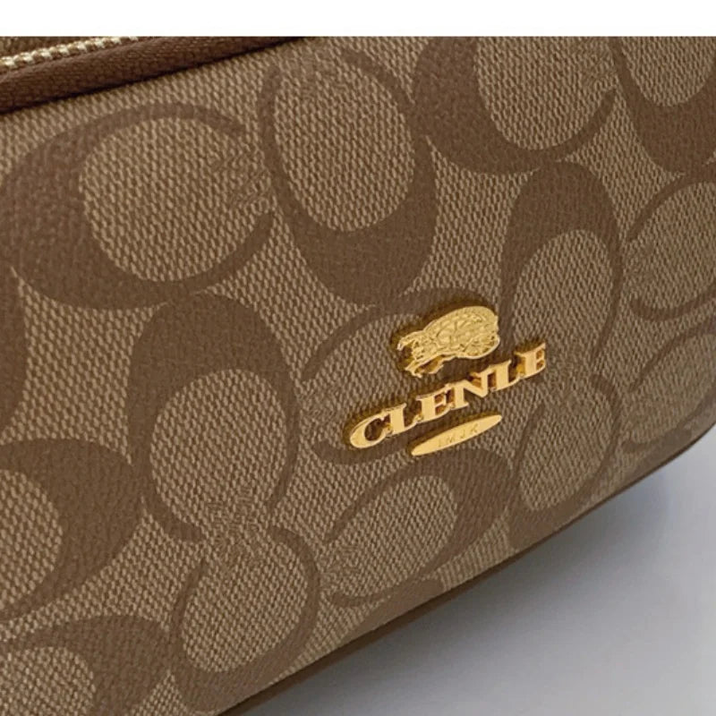 Luxury Women Vintage Pattern Camera Bag Wide Adjustable Strap Crossbody Handbag Multi Pockets Fashion Daily Small Shoulder Messe