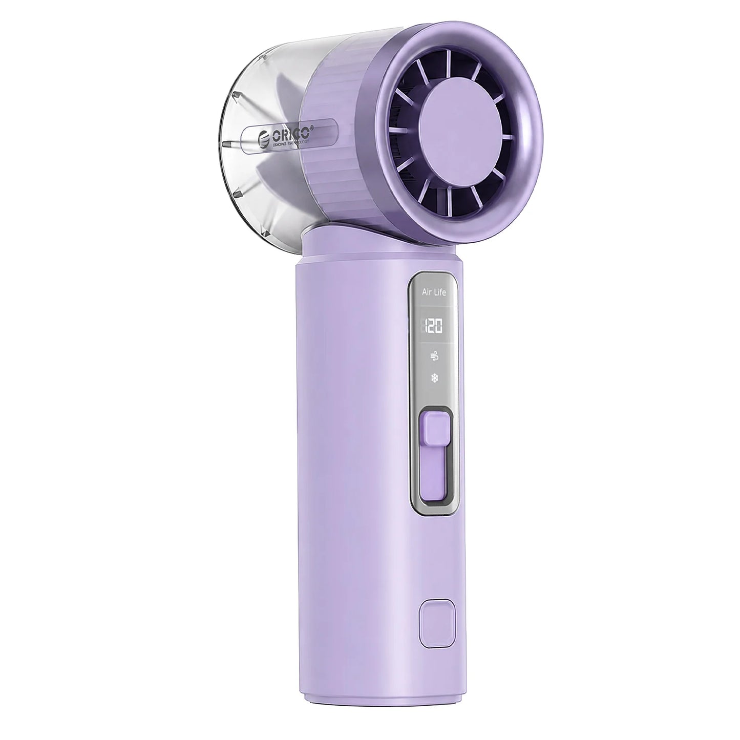 ORICO Portable Handheld Turbo Fan TEC Semiconductor Cold Cooling Mini Pocket Fan 120 Speed Digital Display Rechargeable Travel O