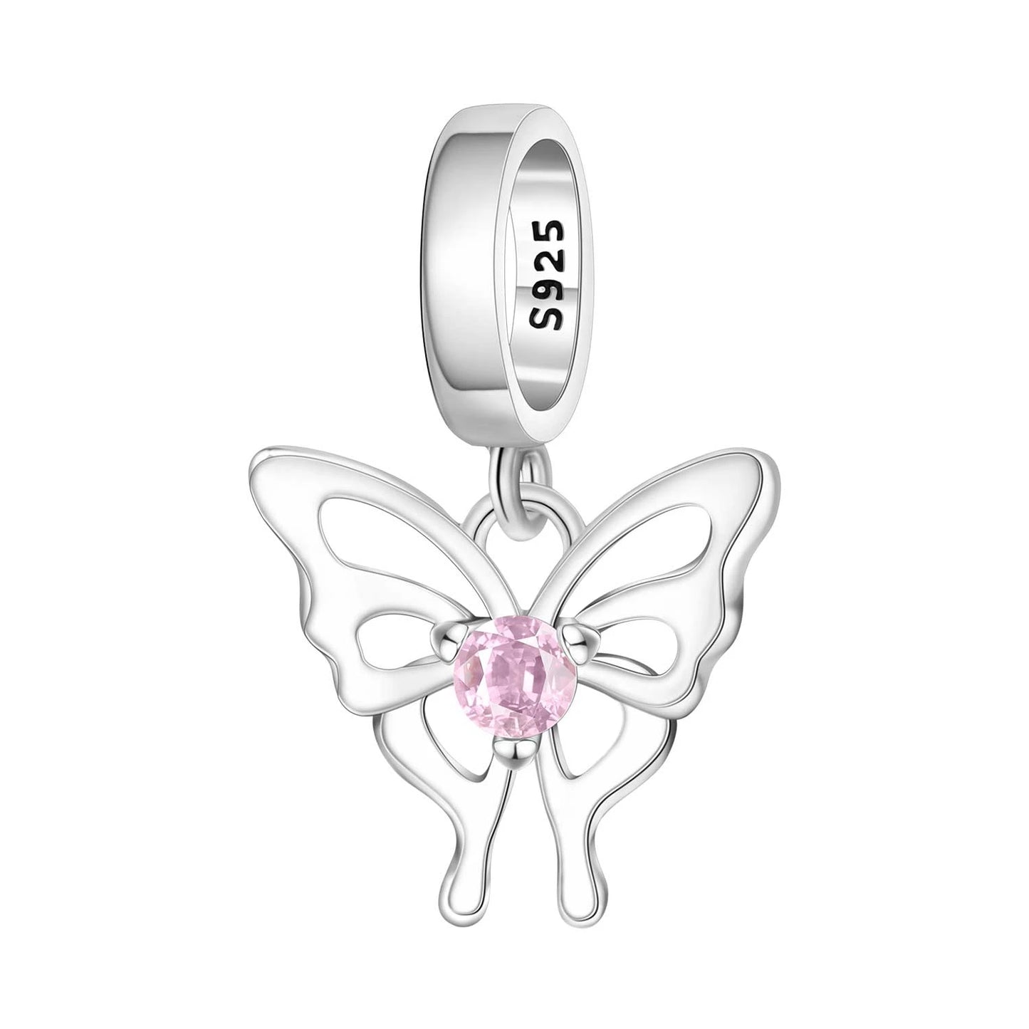 925 Sterling Silver Plated Bee Sunflower Butterfly Charm Pendant Fine Jewelry Women DIY Bracelet Necklace Birthday Party Gift