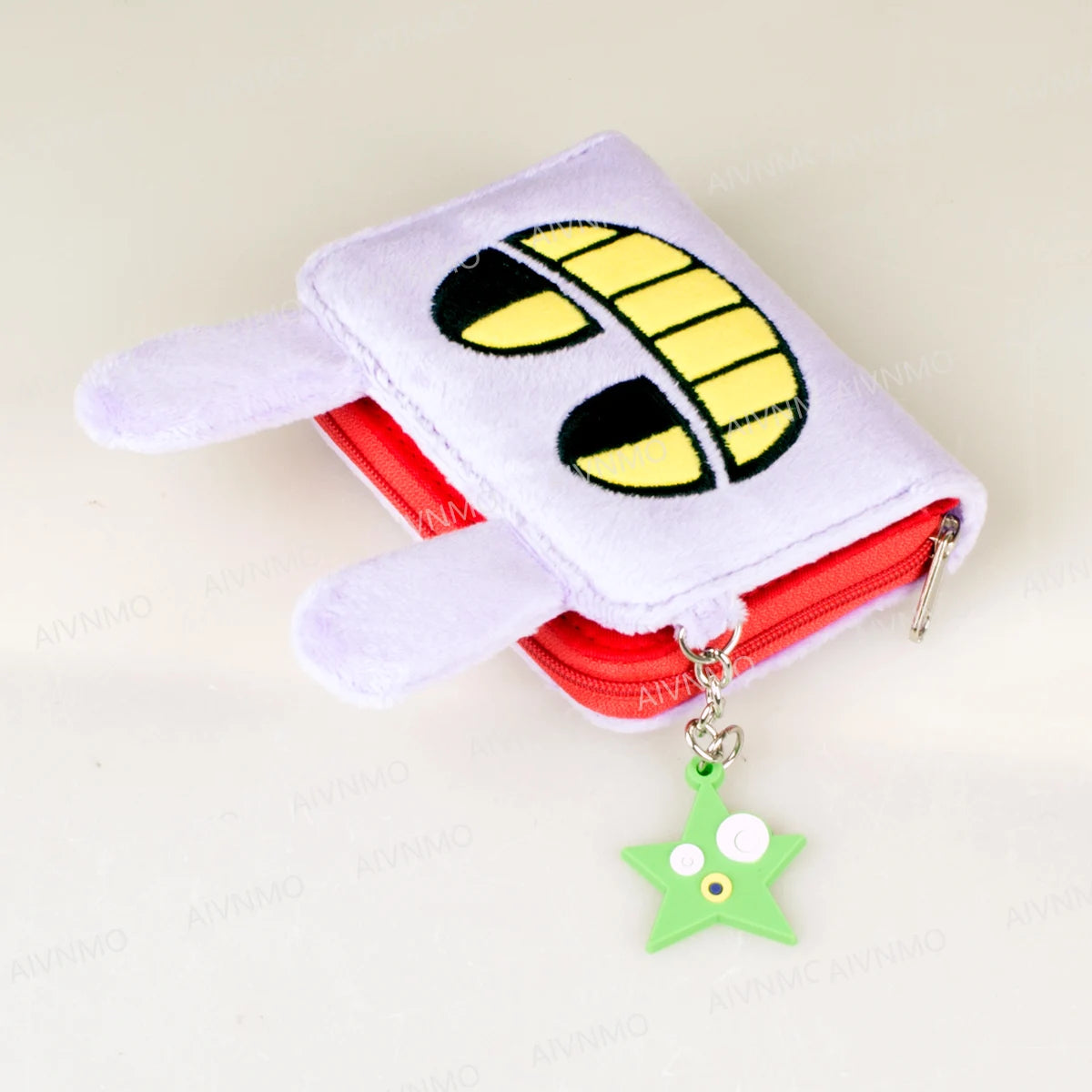 3D High-Quality Plush Tri-Fold Zip Wallet, Fashionable Personalized Card Holder, Coin Purse, ID Window, Stylish and Practical