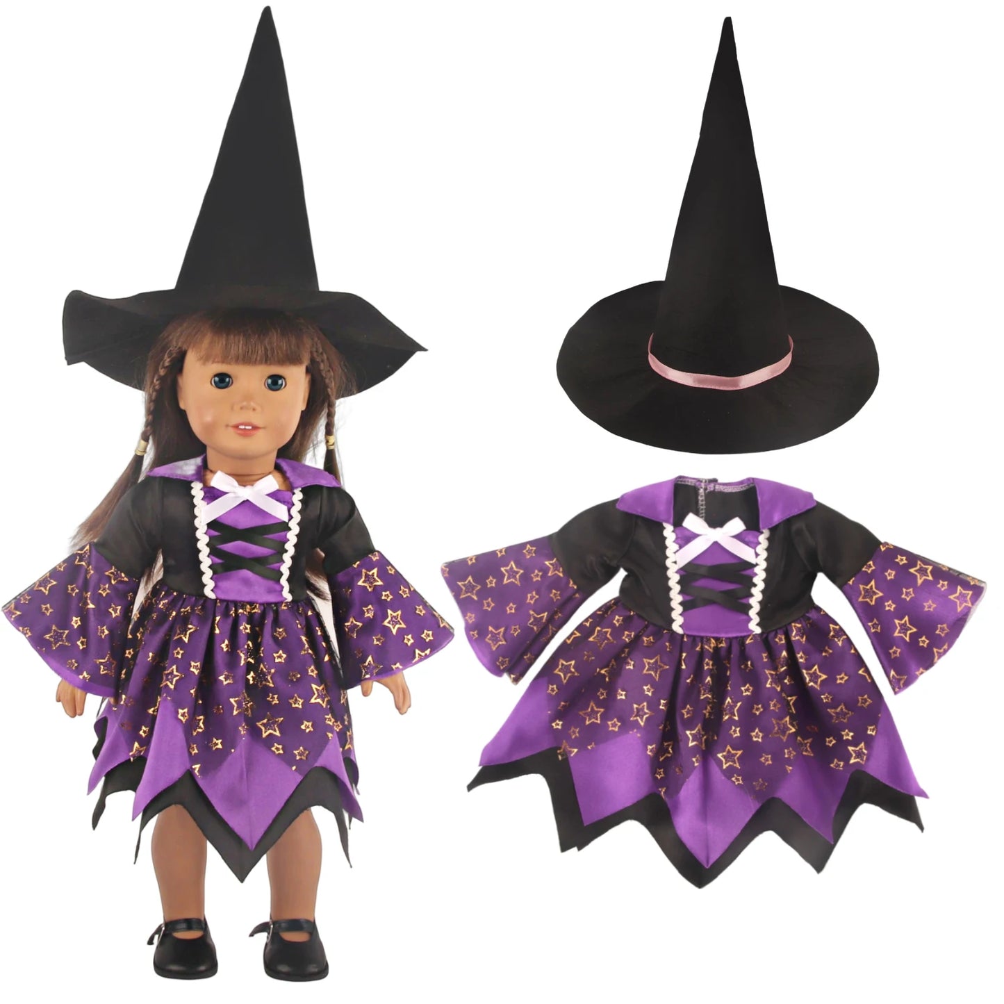 Halloween Doll Clothes Festival Pumpkin, Skeleton Costumes For 18 Inch American&43cm Baby New Born,OG,Life Girl Doll Accessories