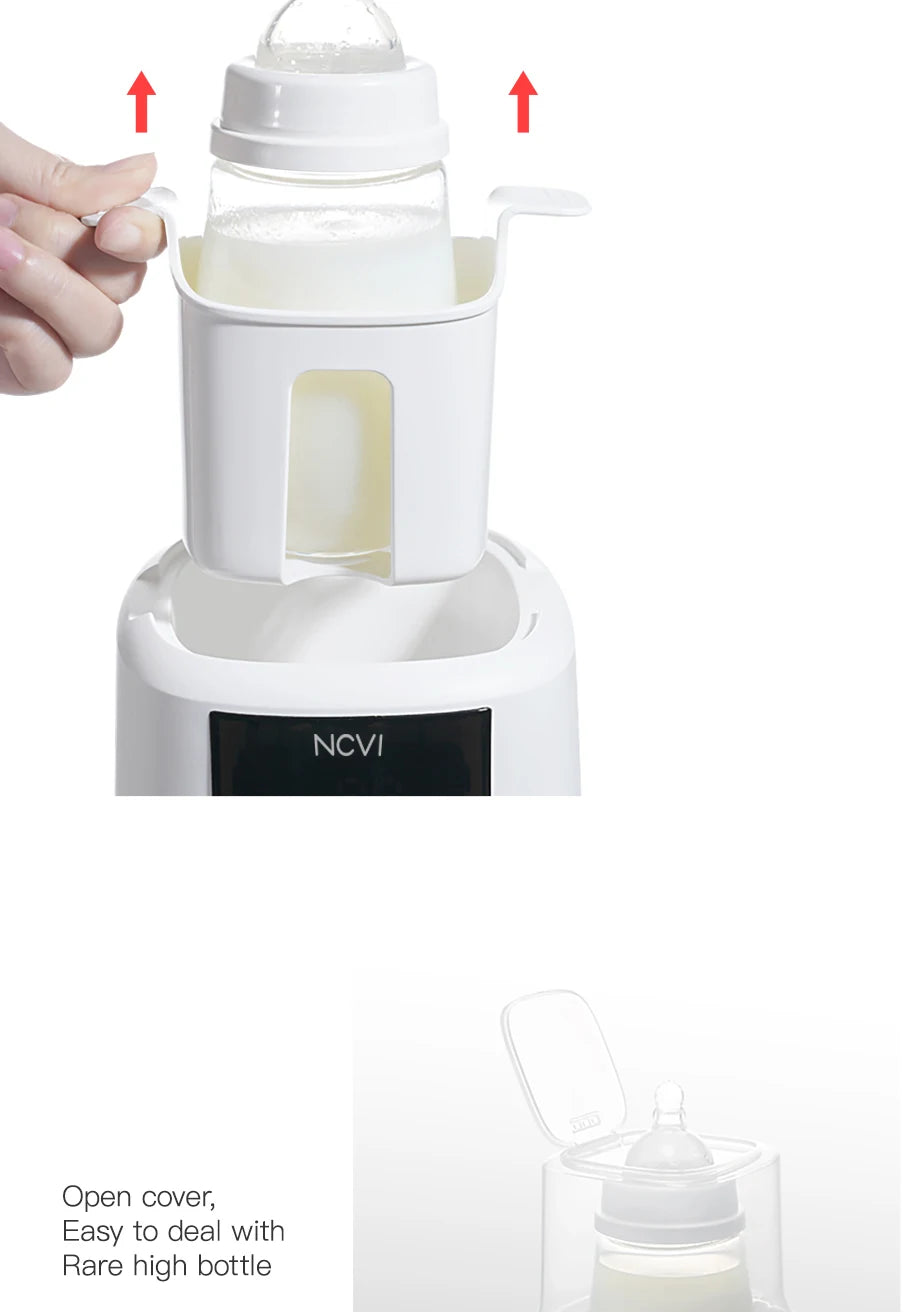 NCVI Baby Bottle Warmer, Milk  Fast Heating & Defrosting Food Heater and Steam Sterilizer with LCD Display,Timer