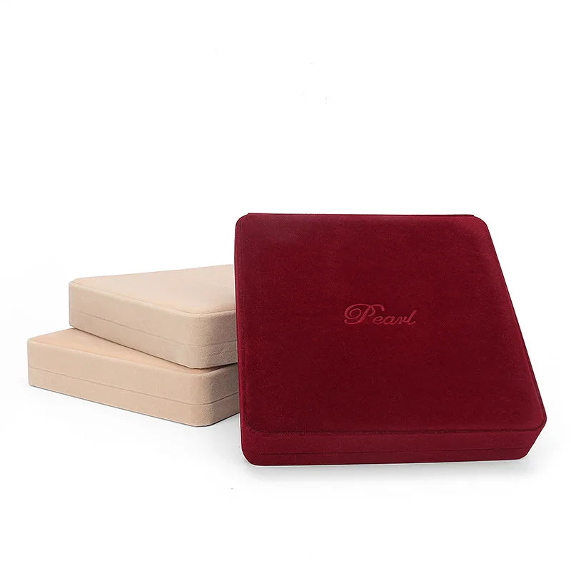 Velvet Jewelry Box Set for Necklace Earrings Storage Organizer Holder Wedding Gift Box Jewelry Packaging Display Case Joyero