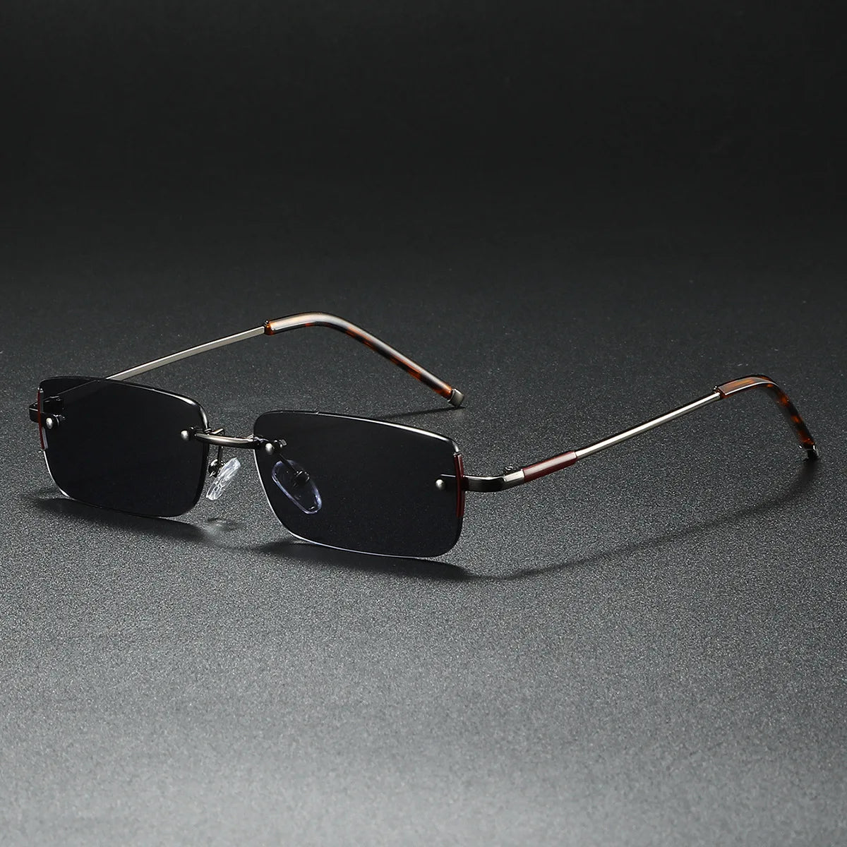 New Fashion Retro Square Rimless Sunglasses Women Men 2026 High Quality Trending Product Popular Outdoor Driving Shades Oculos