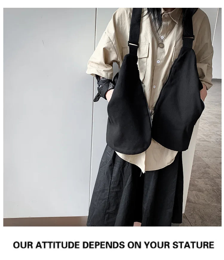 Multifunctional Cargo Vest Chest Bag Men Women Street Hip Hop Backpack Multi-purpose Wearable Crossbody Bags