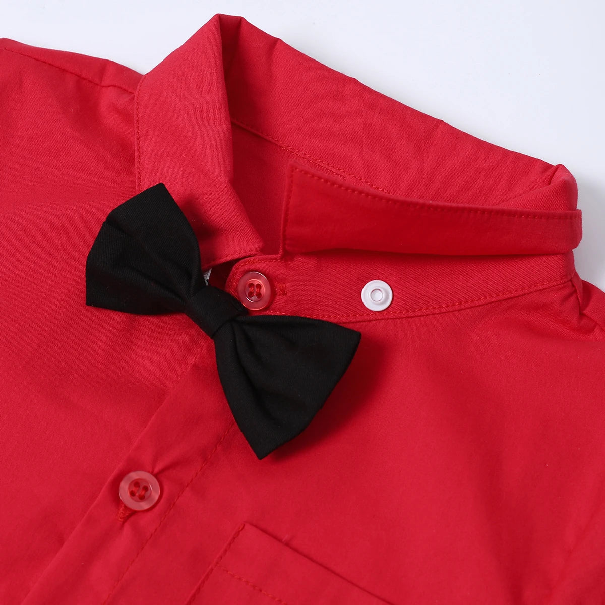 Baby Christmas Outfit Newborn Boy Clothes Infant Xmas Party Gift Dress Shirt Toddler New Year Photography Formal Red Bodysuit