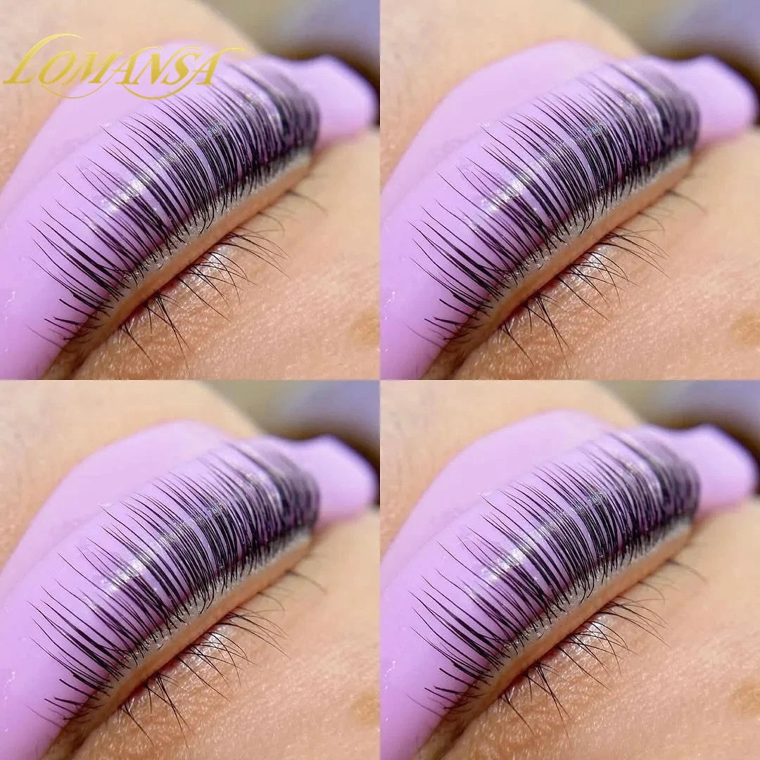 Lomansa 7 Pairs Silicone Eyelash Perming Pad Lash Lifting Kit Recycling 3D Eyelashes Curler Rod Shield Lashes Extension Supplies