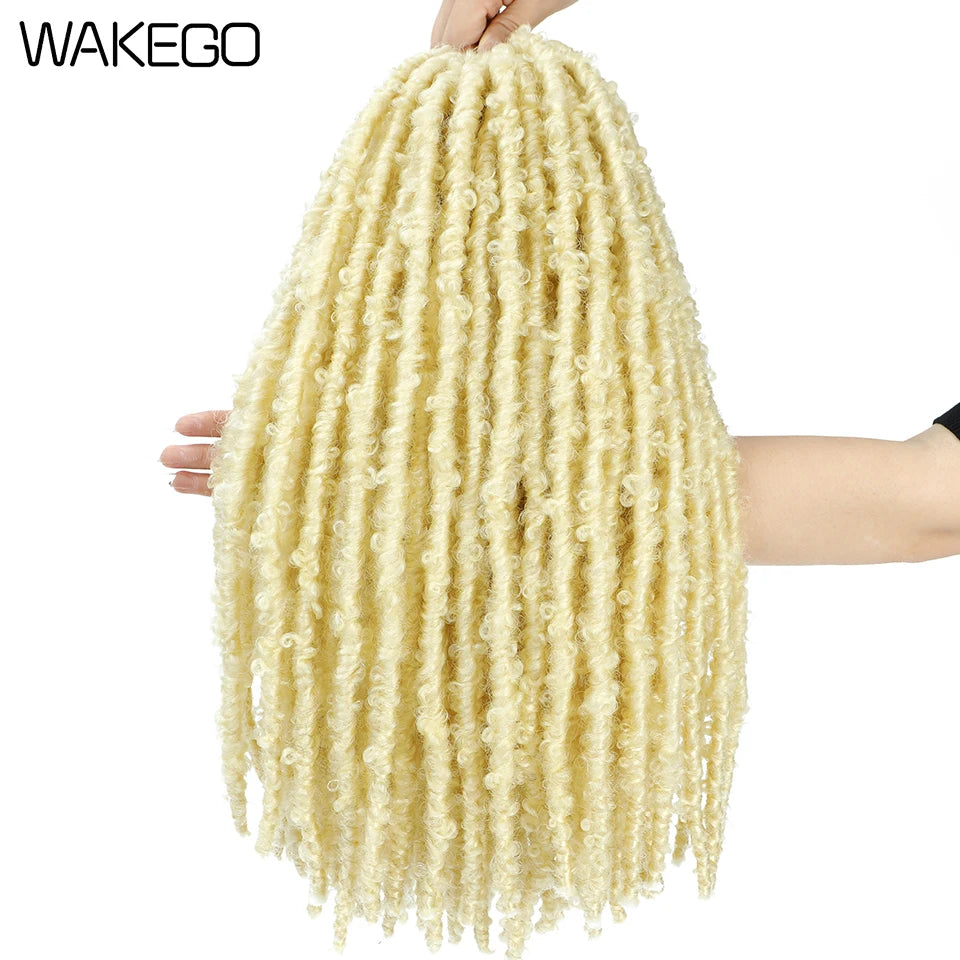 Wakego Butterfly Locs Crochet Hair 14 18 24 Inch Fausse Locks Crochet Butterfly Extensions Pre-looped Soft Locs Synthetic Braid