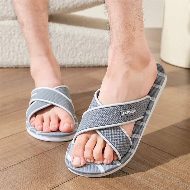 Summer Men Women Indoor Home Slippers Soft House Shoes Slides Guest Shoes Sleepers Slipers Room Bedroom Bathroom