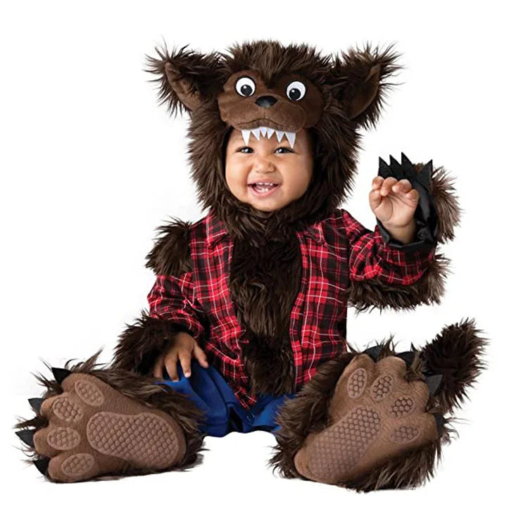 Halloween Baby Boy Girl Clothes Romper Onesie Newborn Toddler Christmas Rompers Flannel Warm Soft Baby Infant Costume