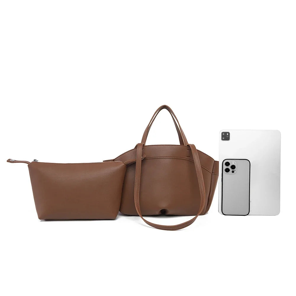 Premium Structured Tote Bag for Women – Elegant  Top Handle & Shoulder Strap, Luxury Leather Handbag for Work & Everyday