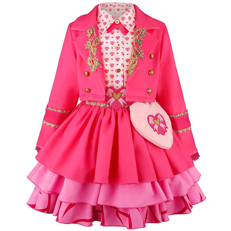 Halloween 2026 European and American descendants movie same cosplay dress jumpsuit sweet and cute pink performance suit