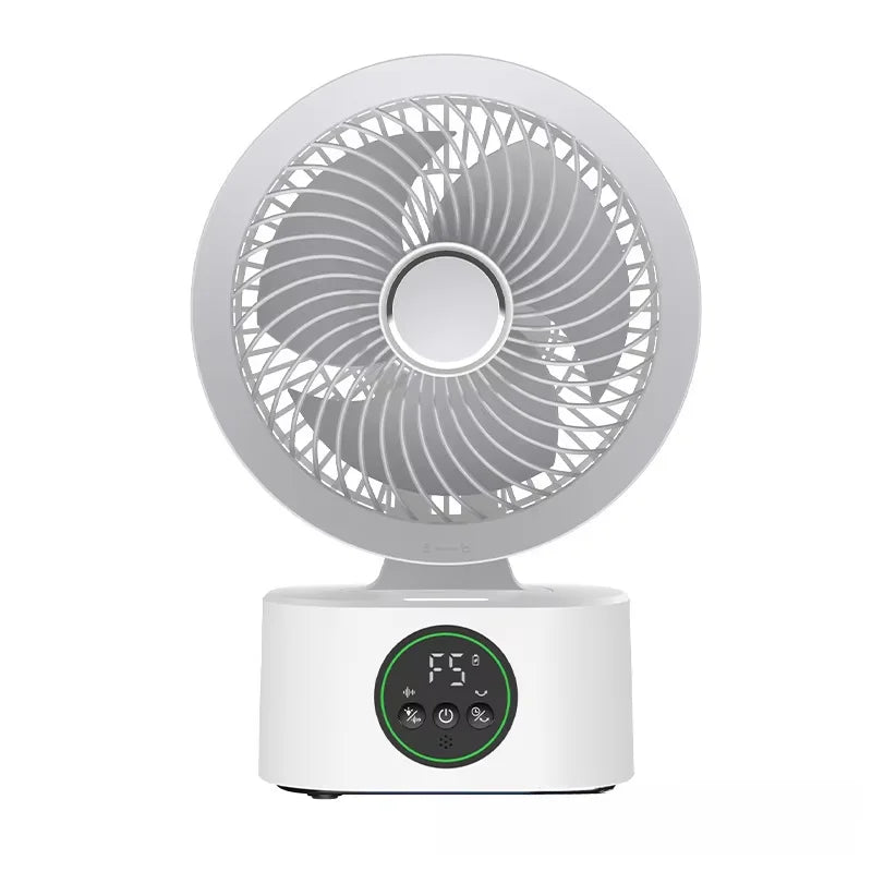 New Portable Wall-Mounted Fan With Remote Charging Usb Electric Folding Fan Nightlight Air Cooler Home Shake Cooler Household