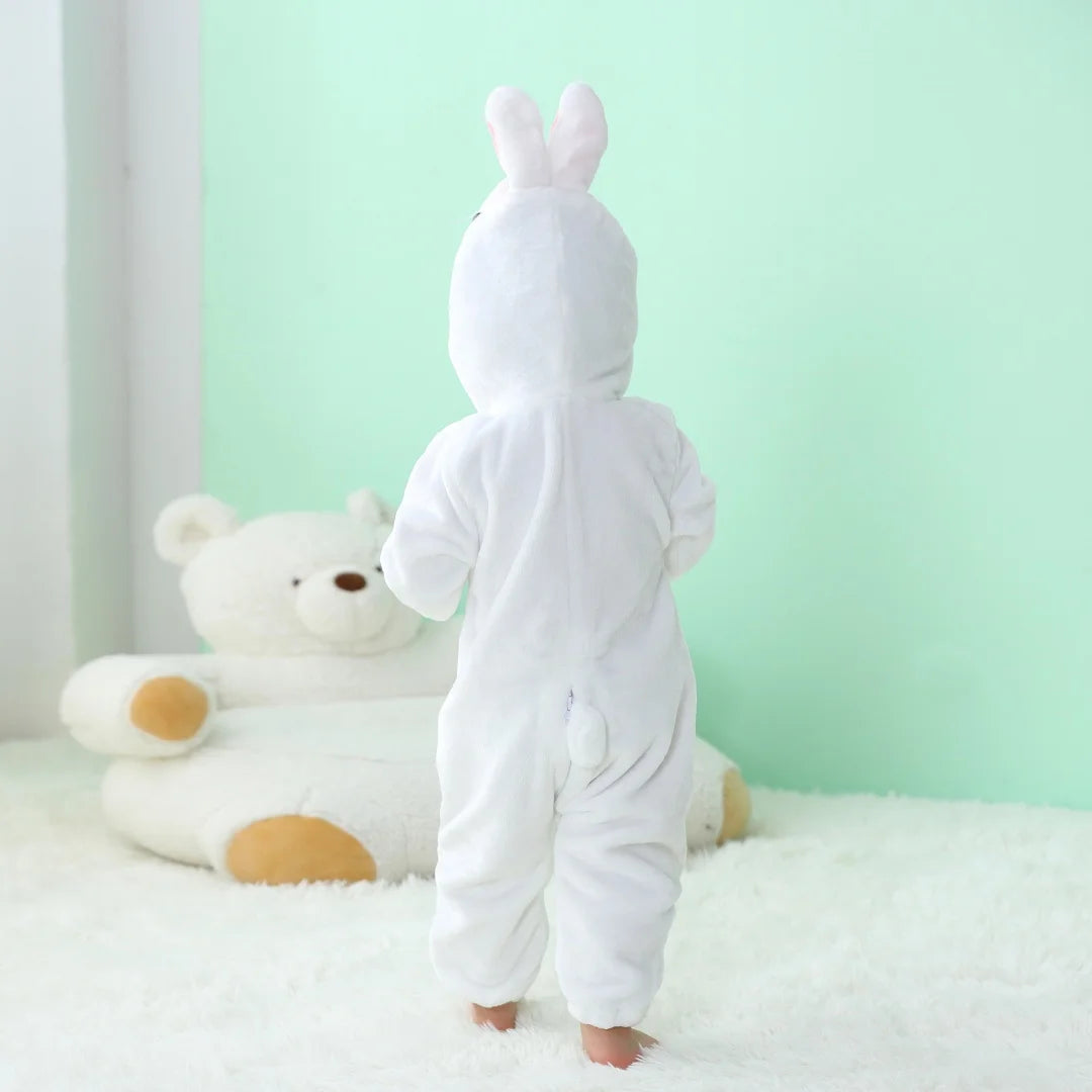 Newborn Baby Romper Infant Long Sleeve Clothes Kigurumi Cute Rabbit Animal Cartoon Jumpsuit Girls Boys Pajamas Costume Halloween