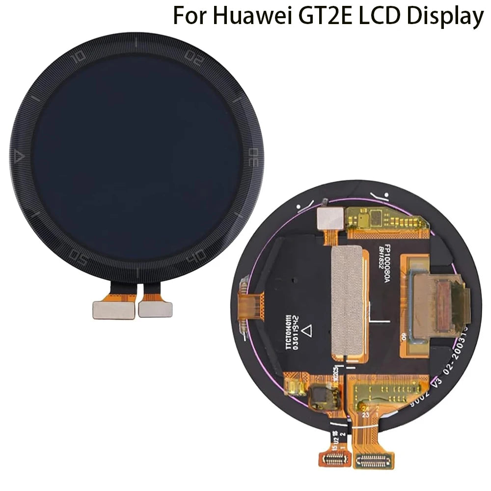 100% Test For Huawei GT2E LCD Display with Frame GT2E 46mm HCT-B19 Watch Touch Screen Digitizer Assembly Replacement