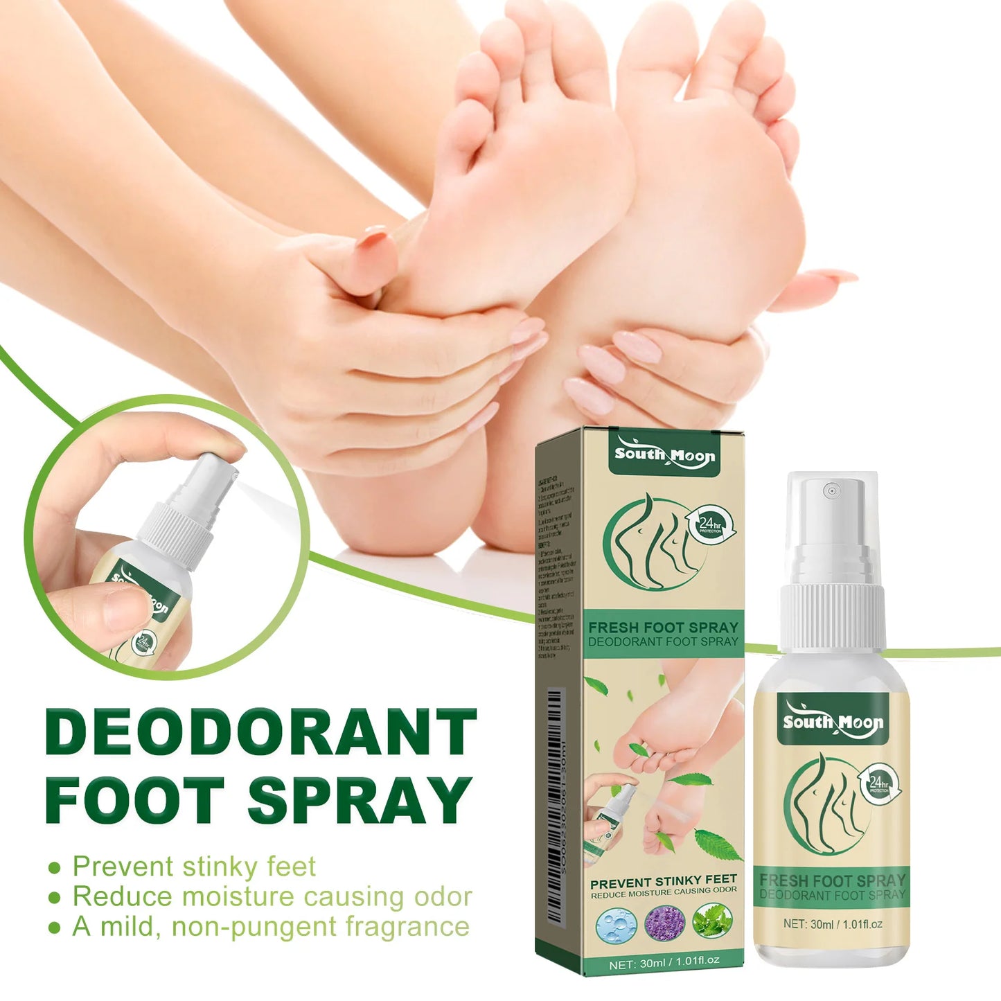 Fresh Foot Refreshing Aromatherapy Spray Foot Spray Shoe Odor Remover For Sweaty Feet Natural Soothing Scented Feet Spray Care