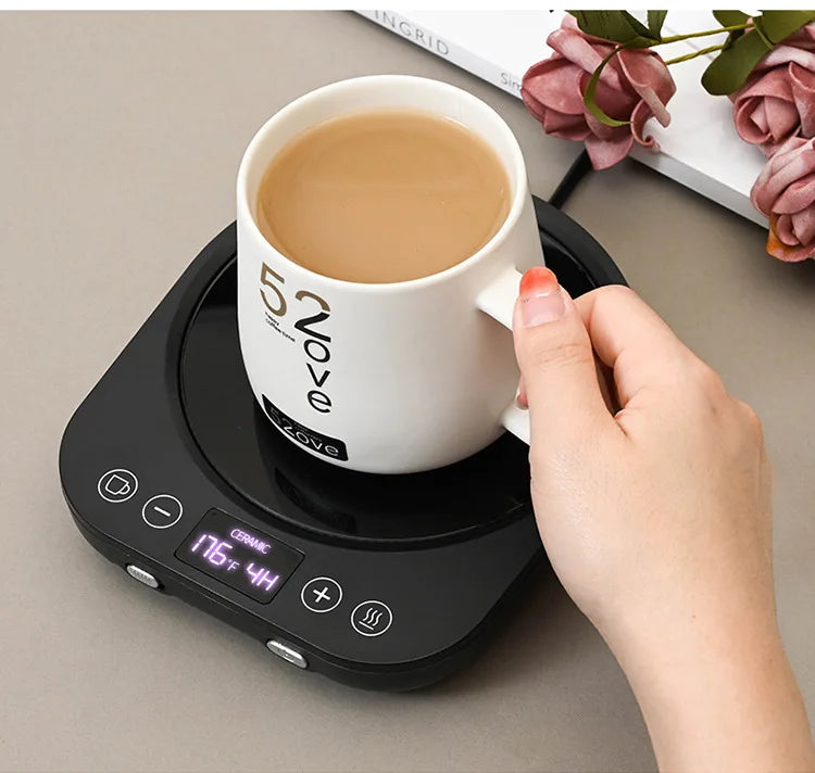 110V/220V Coffee Mug Warmer Timing Cup Heater Hot Tea Makers Heating Pad Warmer Coaster Electric Hot Plate Coffee Heater 36W