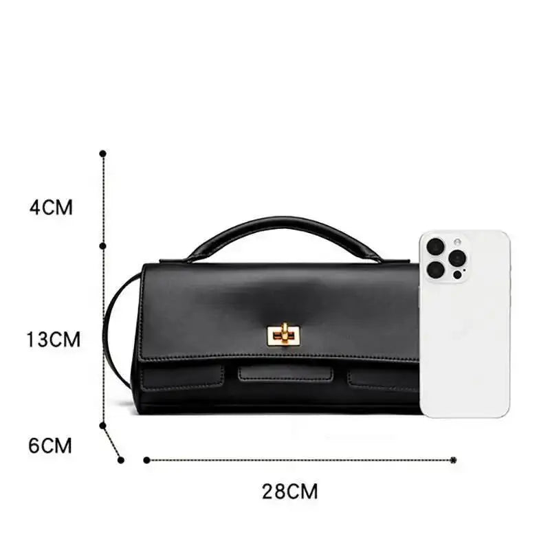 2025 New Luxury Design Top-Handle Bag For Women Evening Handbag Long Purse Solid Color Pu Shoulder Bags Fashionable Outfits